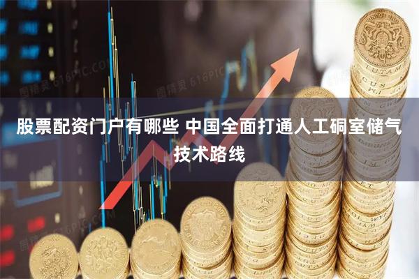股票配资门户有哪些 中国全面打通人工硐室储气技术路线