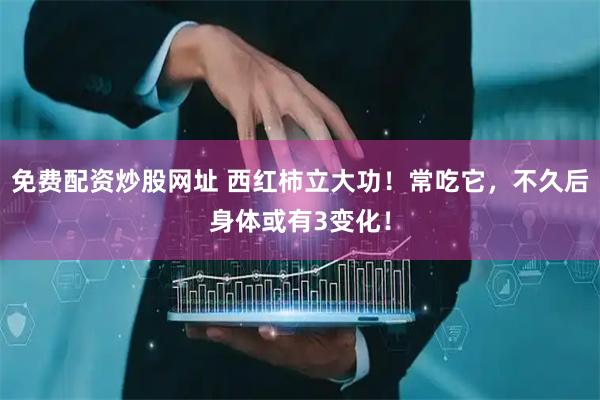 免费配资炒股网址 西红柿立大功！常吃它，不久后身体或有3变化！